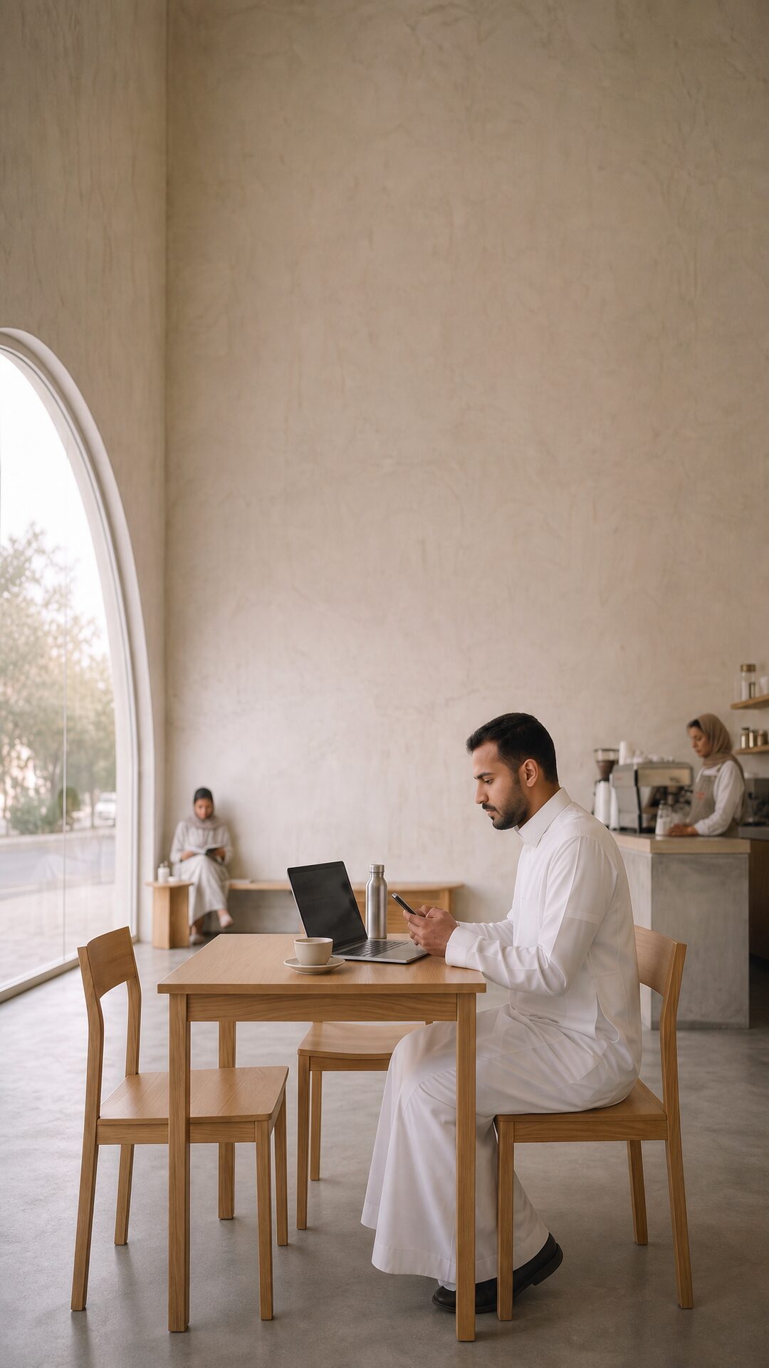 صاحب عمل يرد على عملائه من جواله عبر تكانة